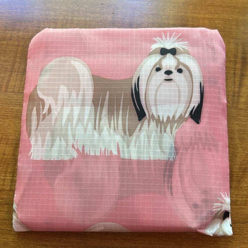 Easyearth Foldable Fun Reusable “Shih Tzu” Washable Eco Friendly Shopping Tote